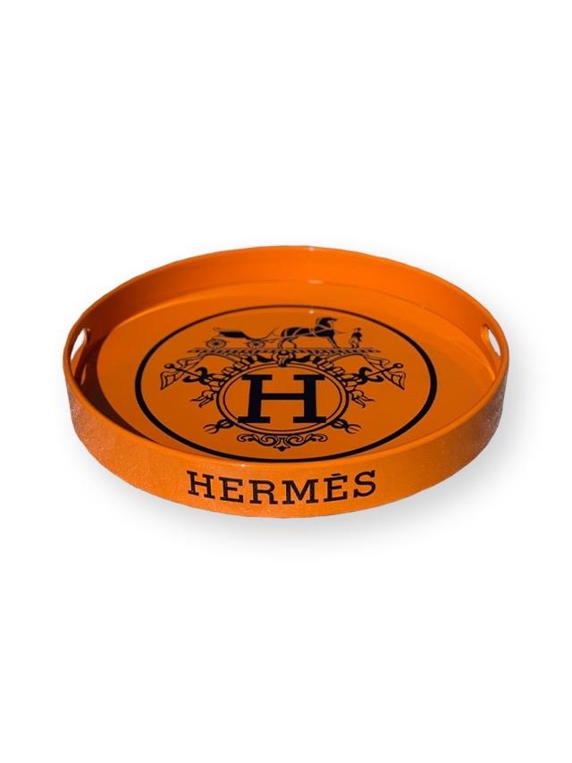 hermes tray orange