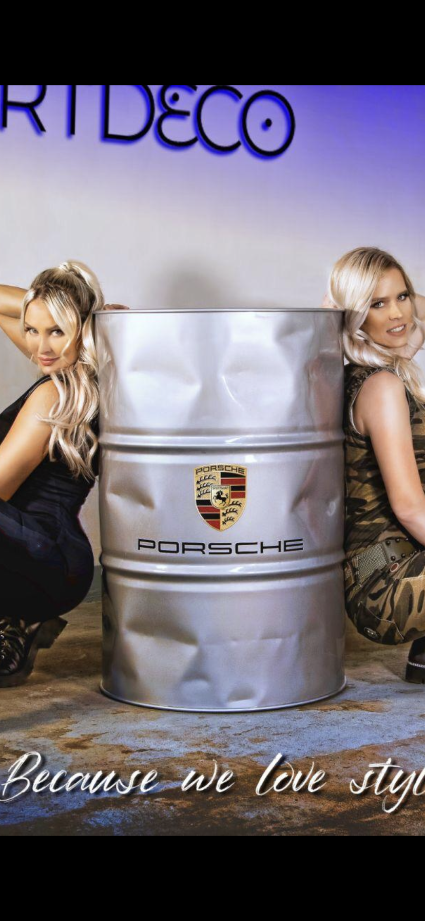 Barrel Porsche silver